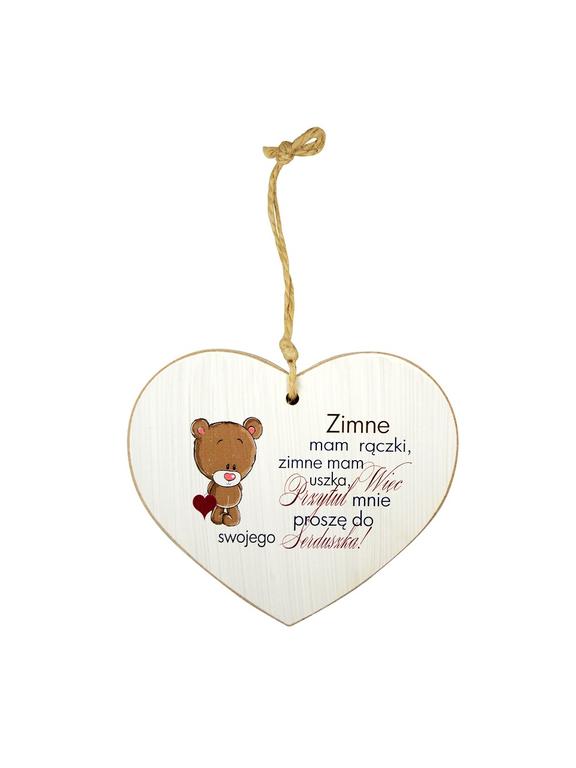 Drewniana tabliczka dekoracyjna duża