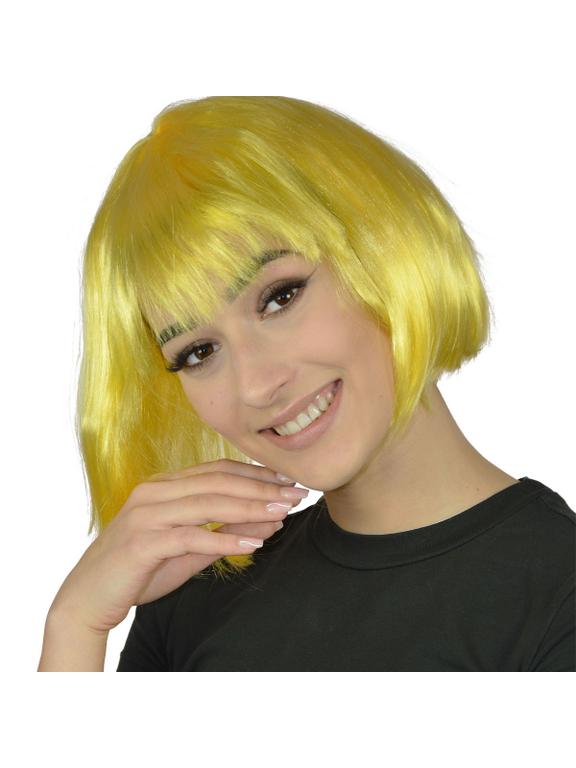 Peruka bob żółta