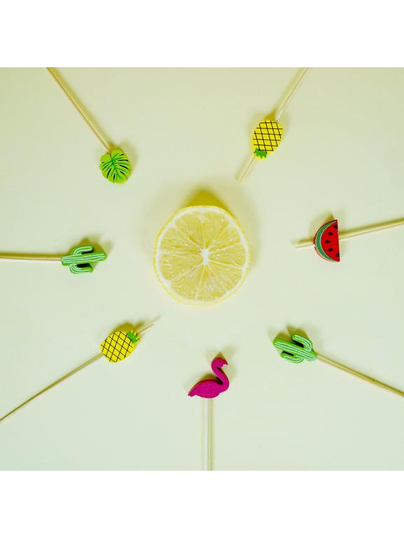 Szpilki do koreczków summer party (120 szt.) - FSC 100%