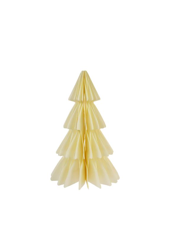 Choinka kremowa - papierowa dekoracja (25 cm)