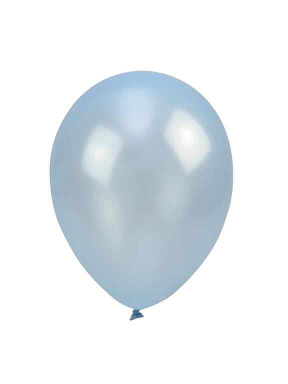 Balony metalizowane 12'' błękitne (100 szt.)