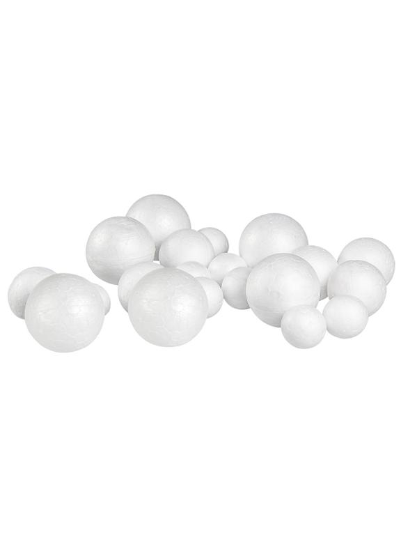 Kule styropianowe mix rozmiarów (20 szt.)