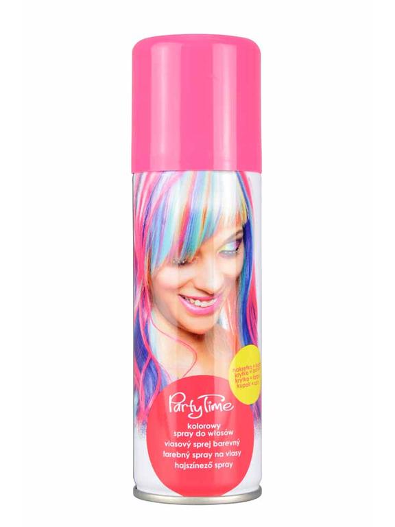 Kolorowy spray do włosów różowy