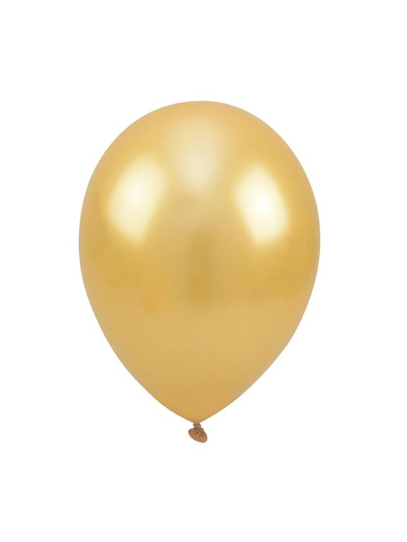 Balony metalizowane 12'' złote (100 szt.)