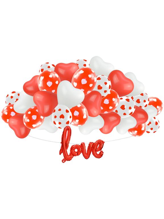 Zestaw balonów Love - 34 elementy