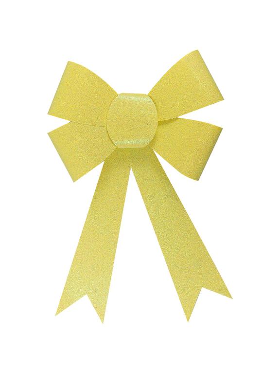 Kokarda brokatowa duża żółta