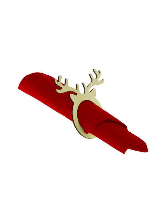 Świąteczne obrączki na serwetki - reniferki (4 szt.)