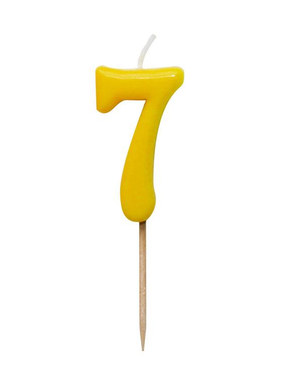 Świeczka kolorowa na szpilce nr 7