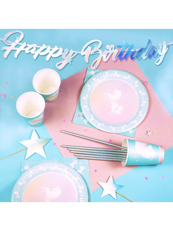 Girlanda Happy Birthday - Jednorożec