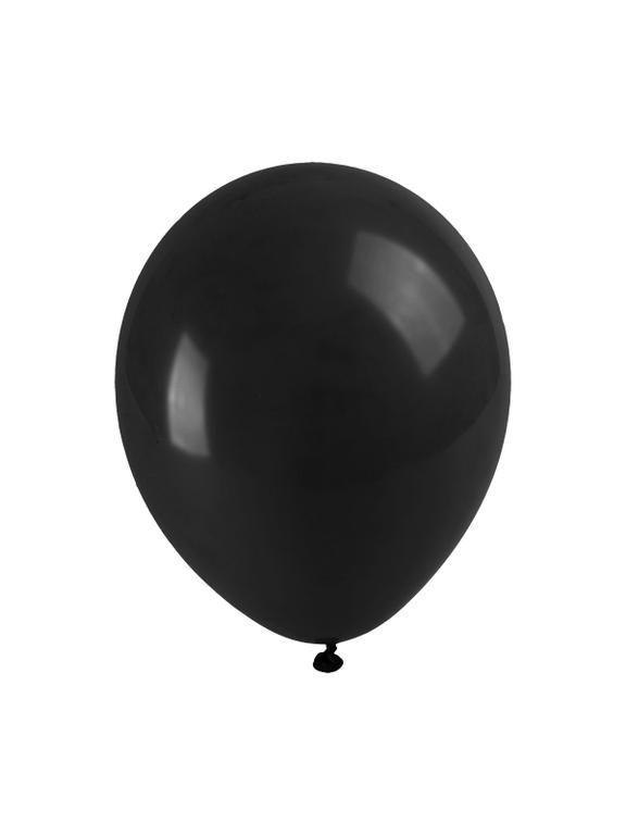 Balony pastelowe 12" czarne nr 020 (100 szt.)