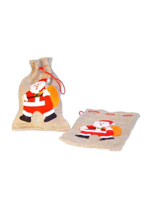 Jutowy worek na prezenty