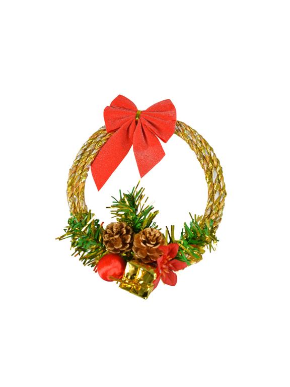 Wieniec bożonarodzeniowy złoty