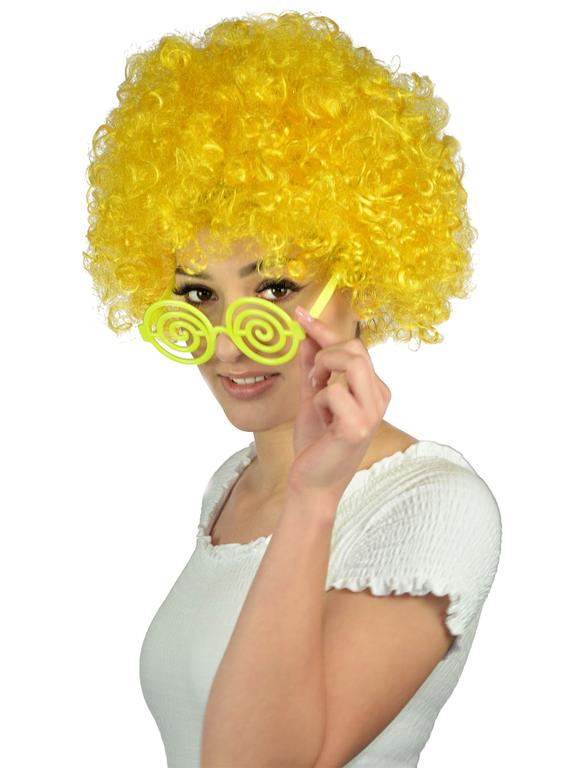 Peruka afro XXL żółta