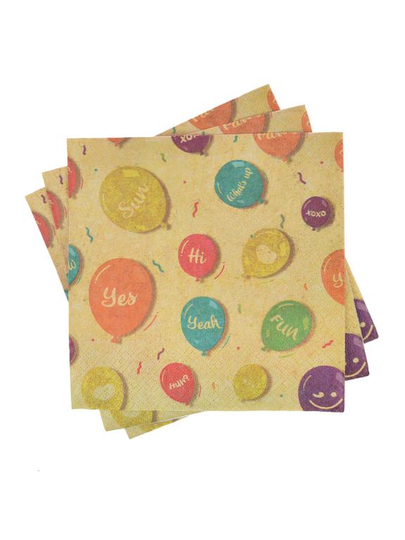 Serwetki - Kraft Balloons (20 szt.) - FSC Mix Credit