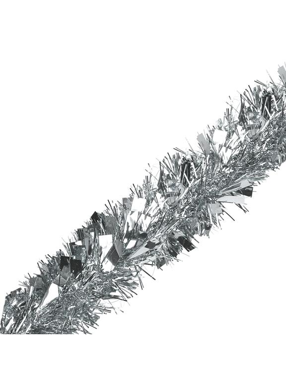 Łańcuch z grubym włosem srebrny