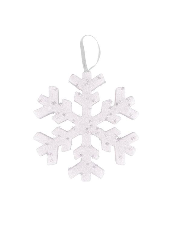 Lśniąca śnieżynka 20 cm