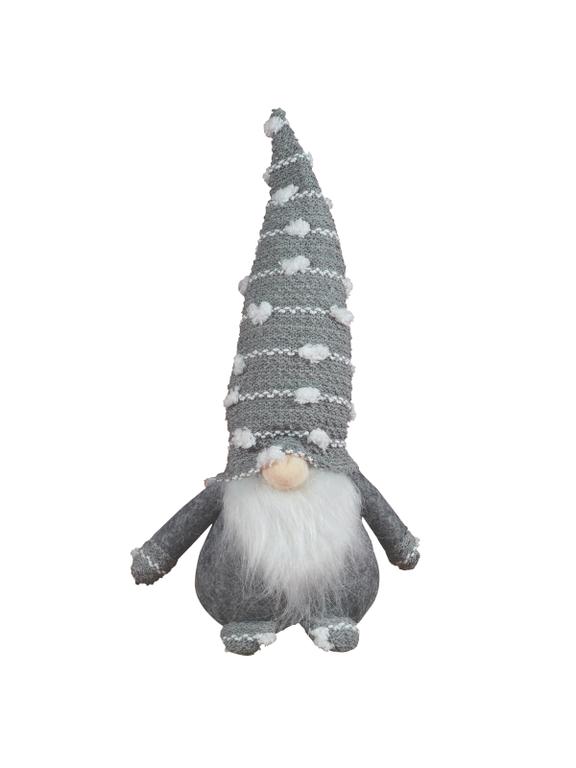 Skrzat z czapką w kropki - szary