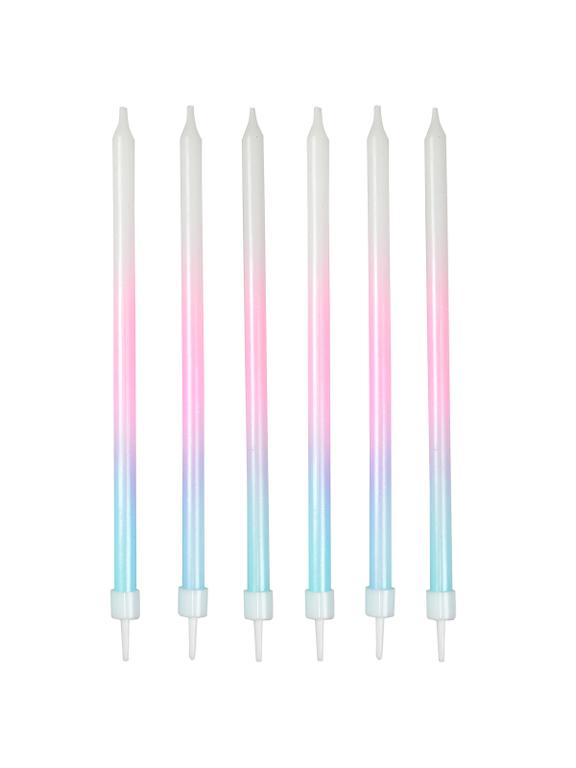 Świeczki ombre (6 szt.)