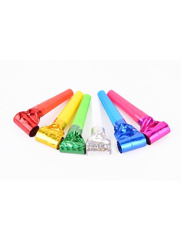 Gwizdki holograficzne multikolor (6 szt.)