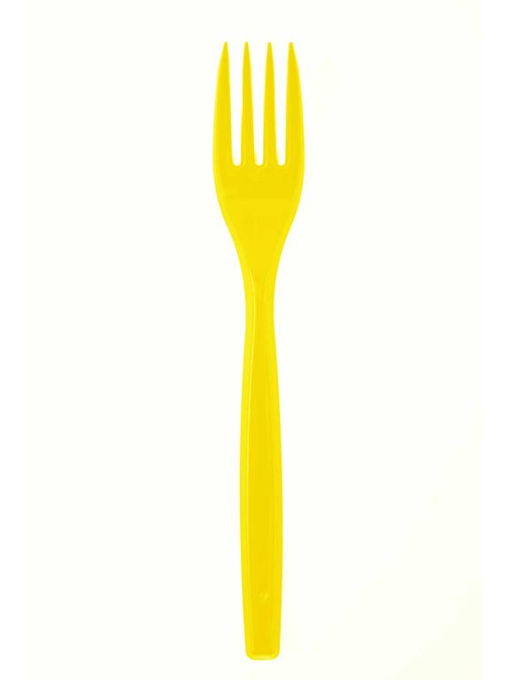 Widelce plastikowe w soczystych kolorach (6 szt.)