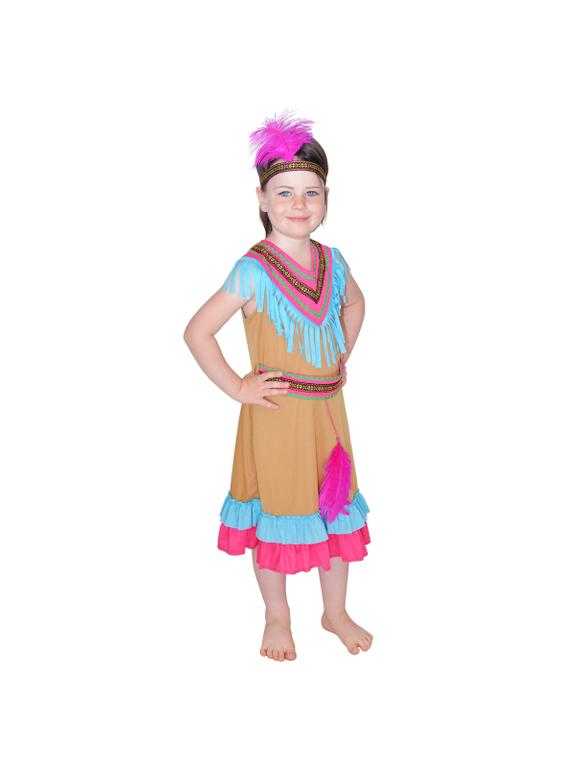 Strój dziecięcy - Kolorowa Indianka - rozmiar M