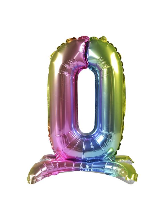 Balon foliowy cyferka stojący nr 0