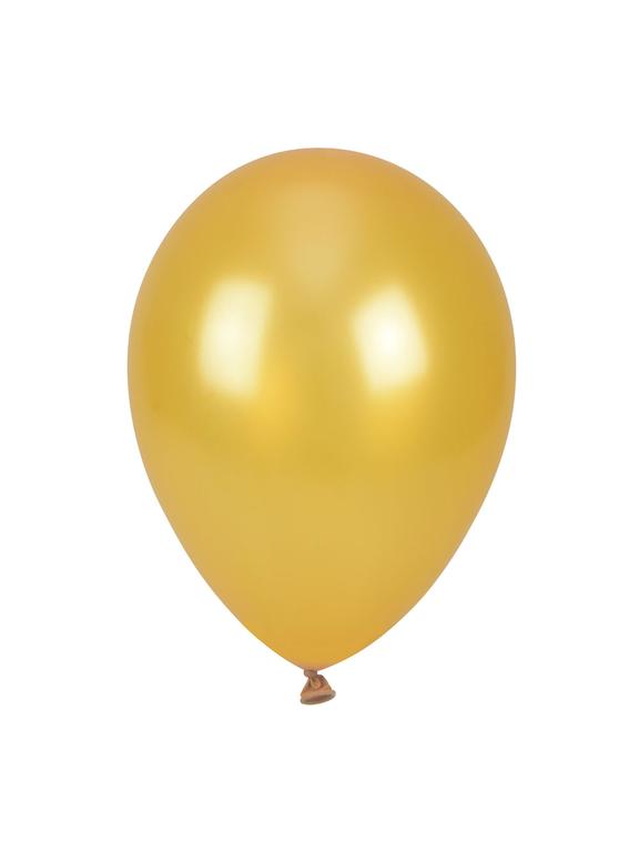 Balony metalizowane 10'' złote (100 szt.)