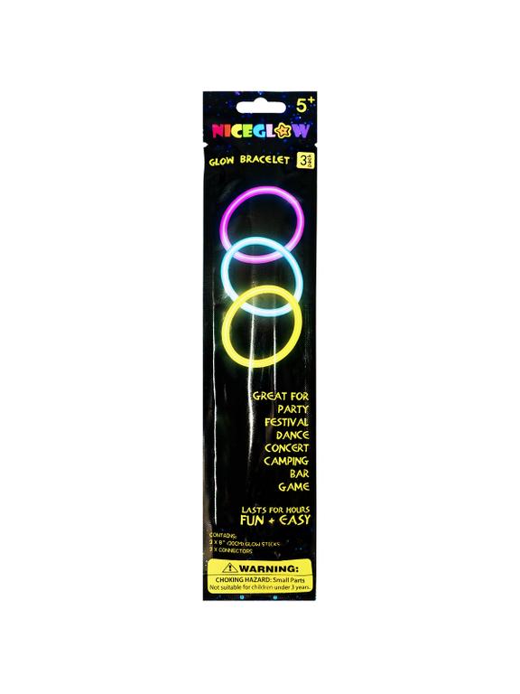Zestaw bransoletek Glow stick (3 szt.)