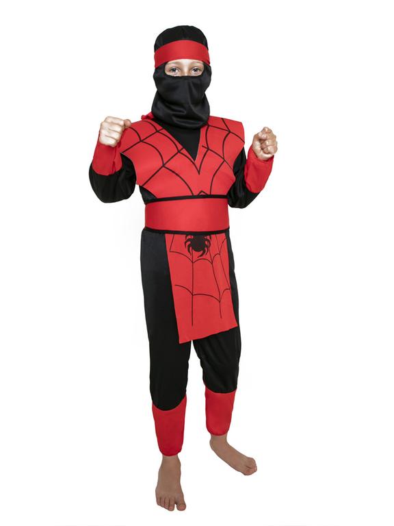 Strój dziecięcy - Ninja czerwony pas - rozmiar L