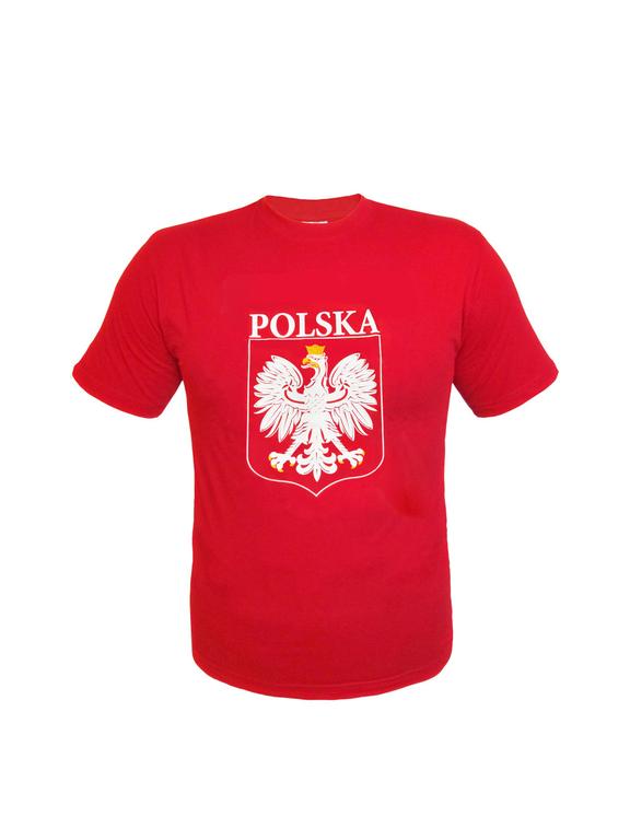 Koszulka z nadrukiem "Biało-Czerwoni" czerwona - rozmiar L