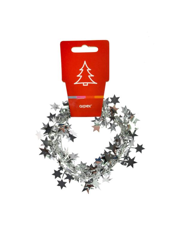 Łańcuch z gwiazdkami srebrny