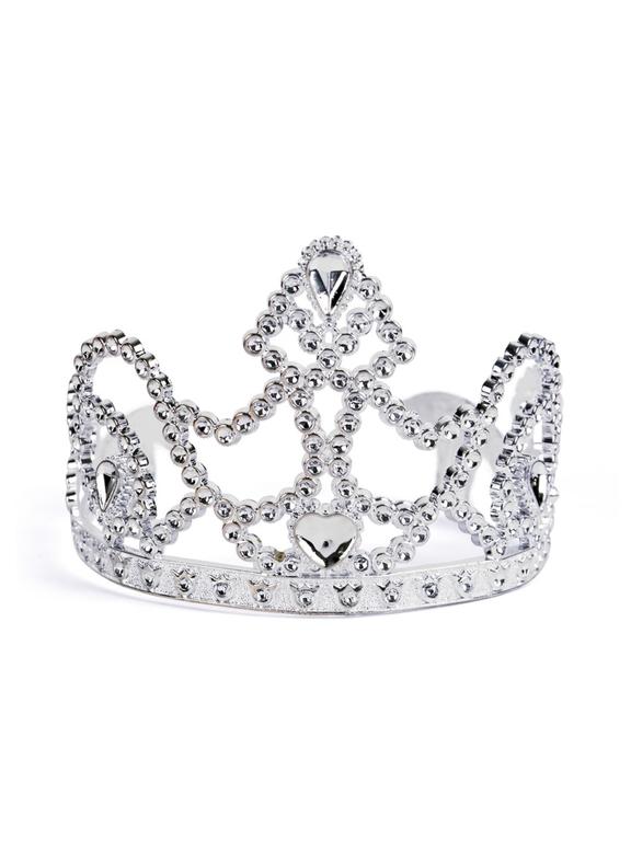 Tiara księżniczki srebrna